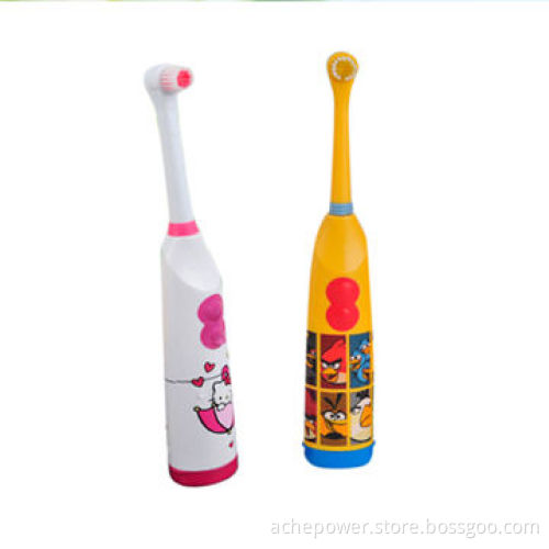 Portable electronic toothbrush powered by AA battery for personal message